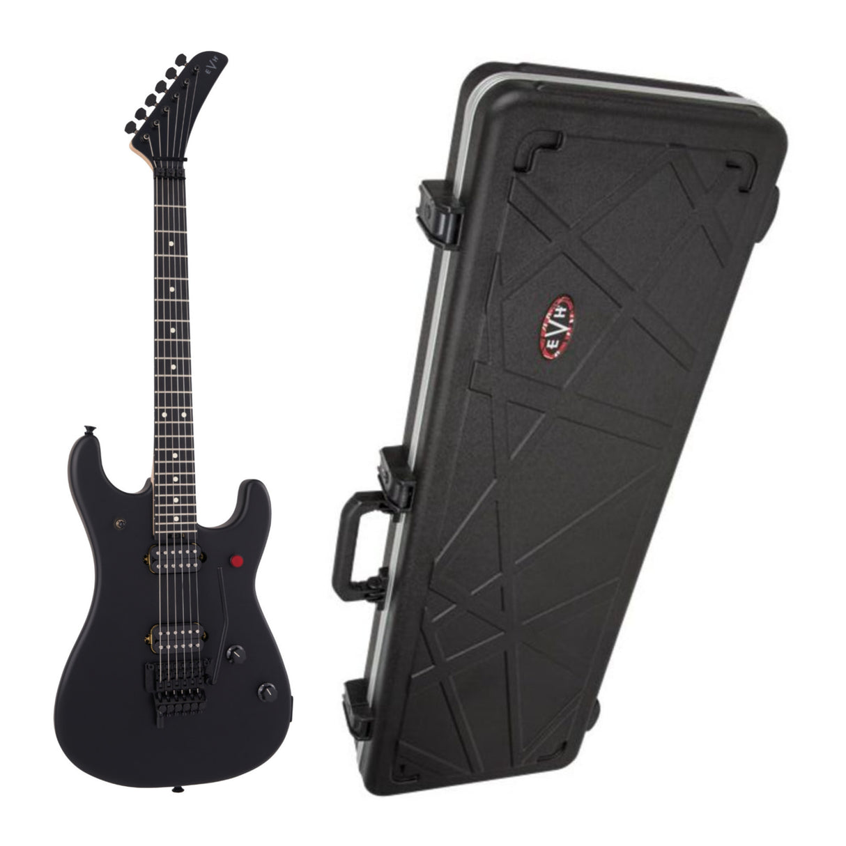 EVH 5150 Series Standard 6-String Electric Guitar (Stealth Black) with Case