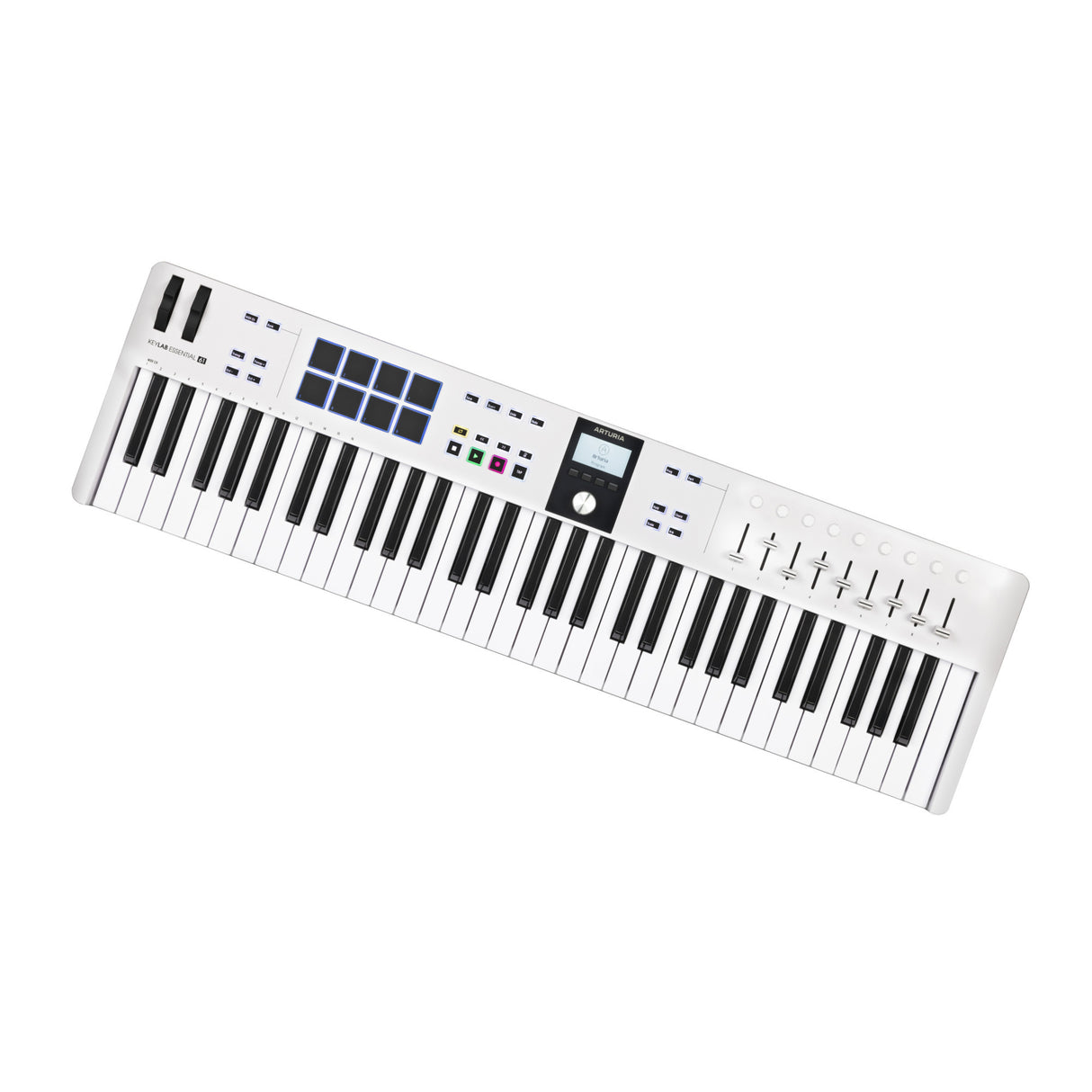 Arturia KeyLab Essential 61 mk3 MIDI Universal Keyboard Controller (White)