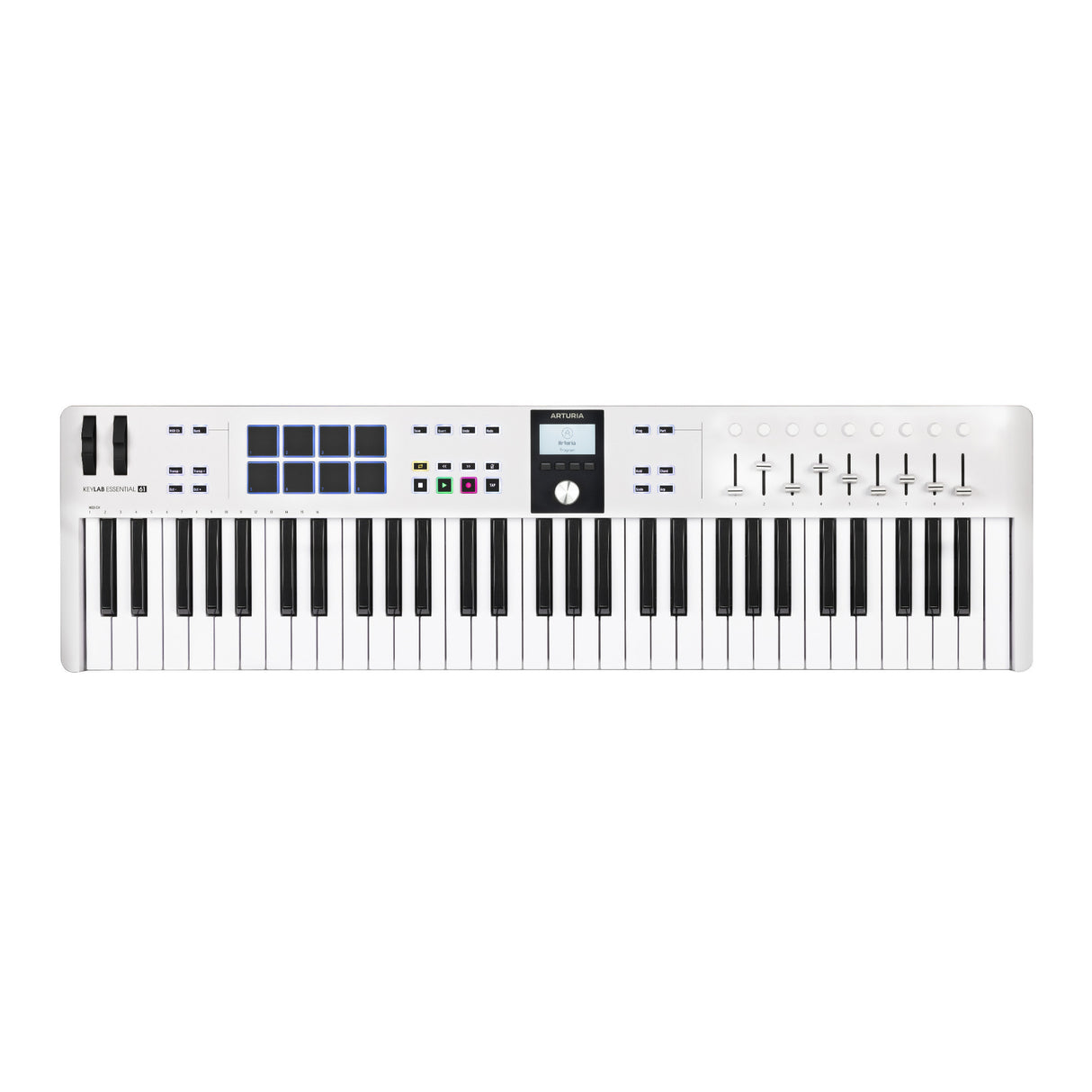 Arturia KeyLab Essential 61 mk3 MIDI Universal Keyboard Controller (White)