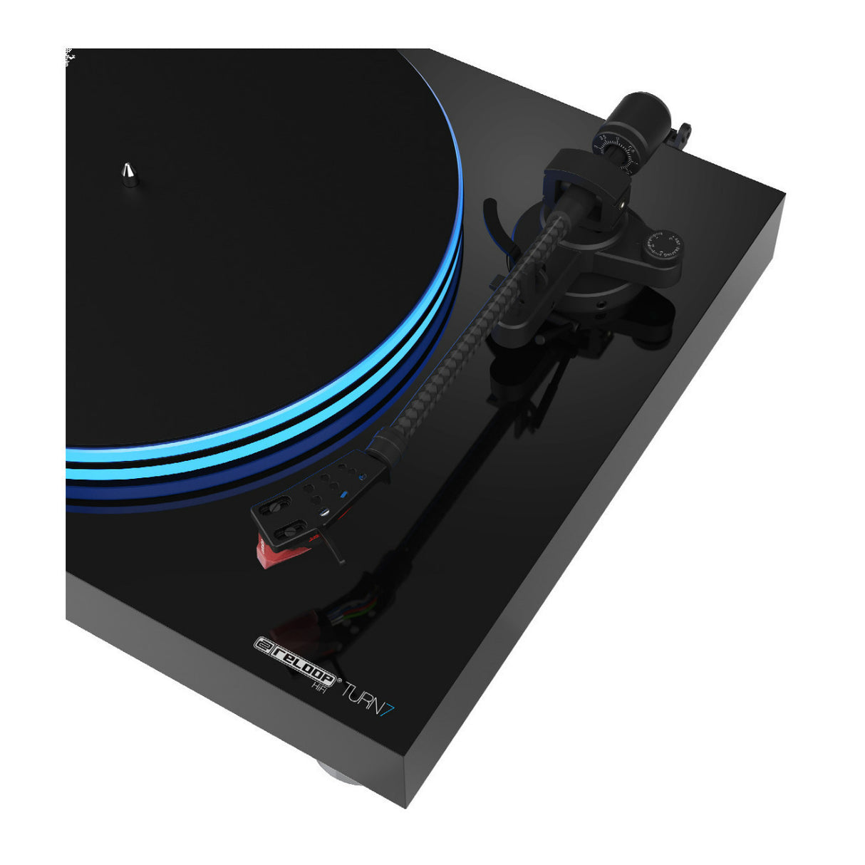 Reloop Turn 7 Premium HiFi Belt Drive USB Turntable System (Black) Bundle