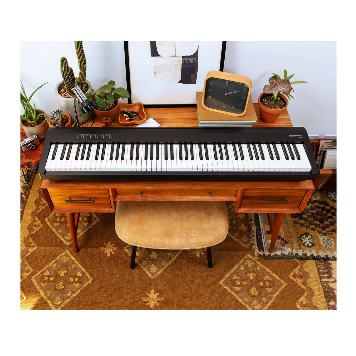 Roland FP-30X Compact Portable Dual Headphones Outputs Digital Piano (Black)