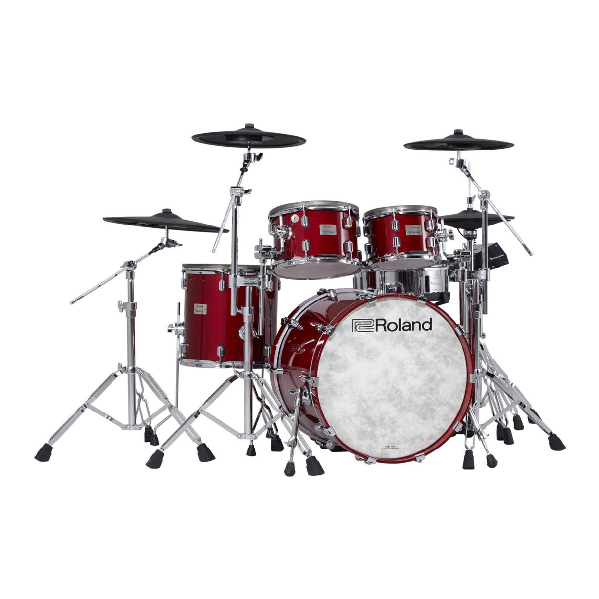 Roland VAD706G2GC V-Drums Acoustic Design Electronic Drum Set (Gloss Cherry)