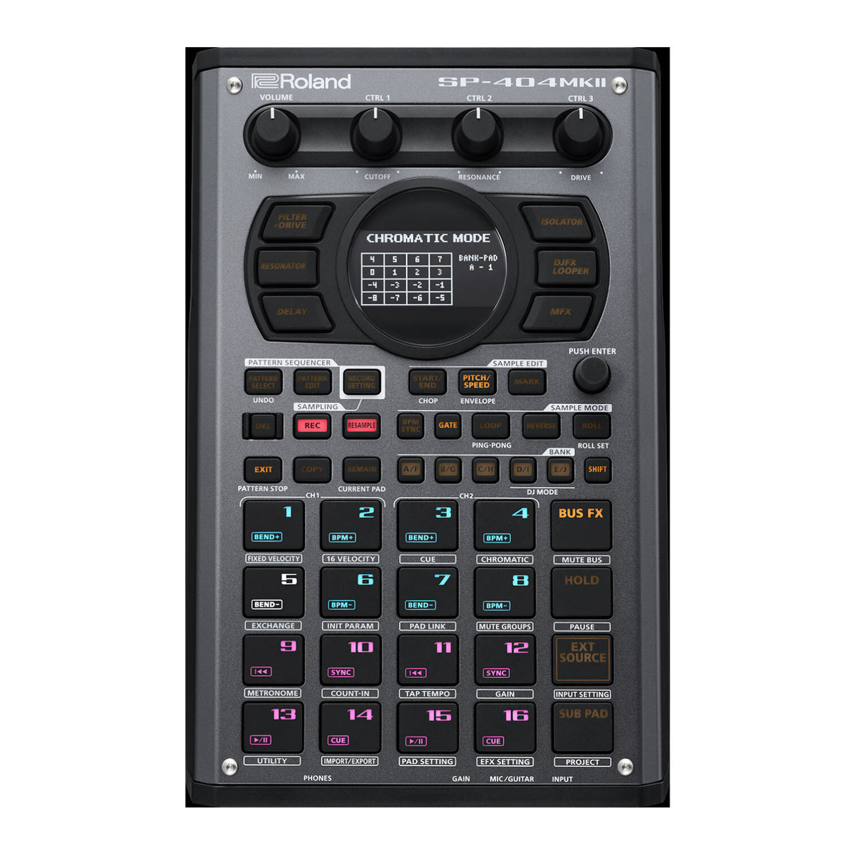 Roland SP-404MK2 Creative Sampler and Effector with 16 GB Internal Storage