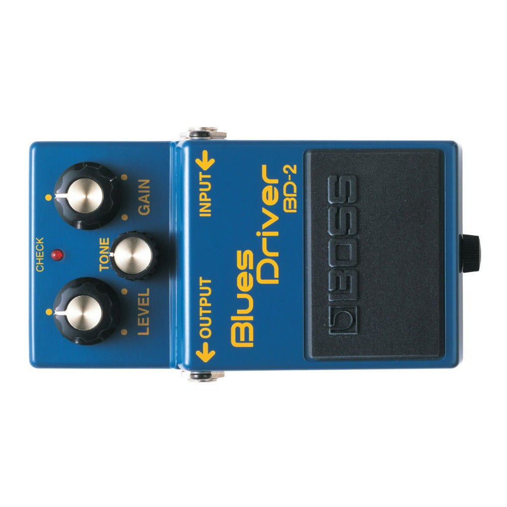 BOSS BD-2 Blues Driver Guitar Effects Pedal with Level, Tone Knob, and Gain Knob