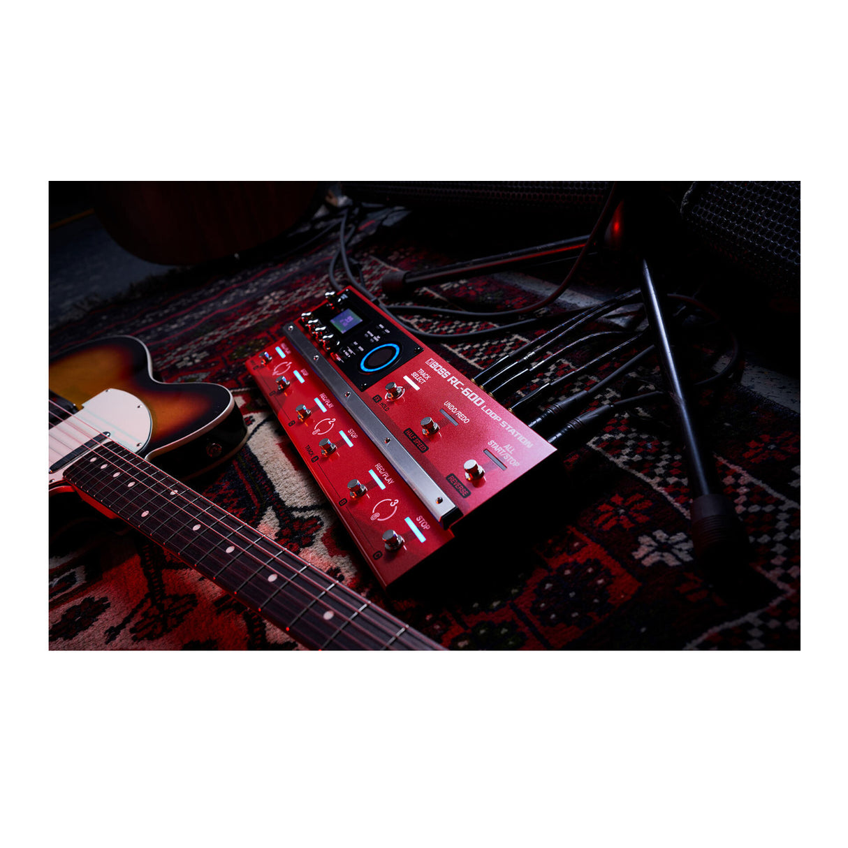 BOSS RC-600 Nine Footswitches Control 49 Input FX Loop Station Looper Pedal