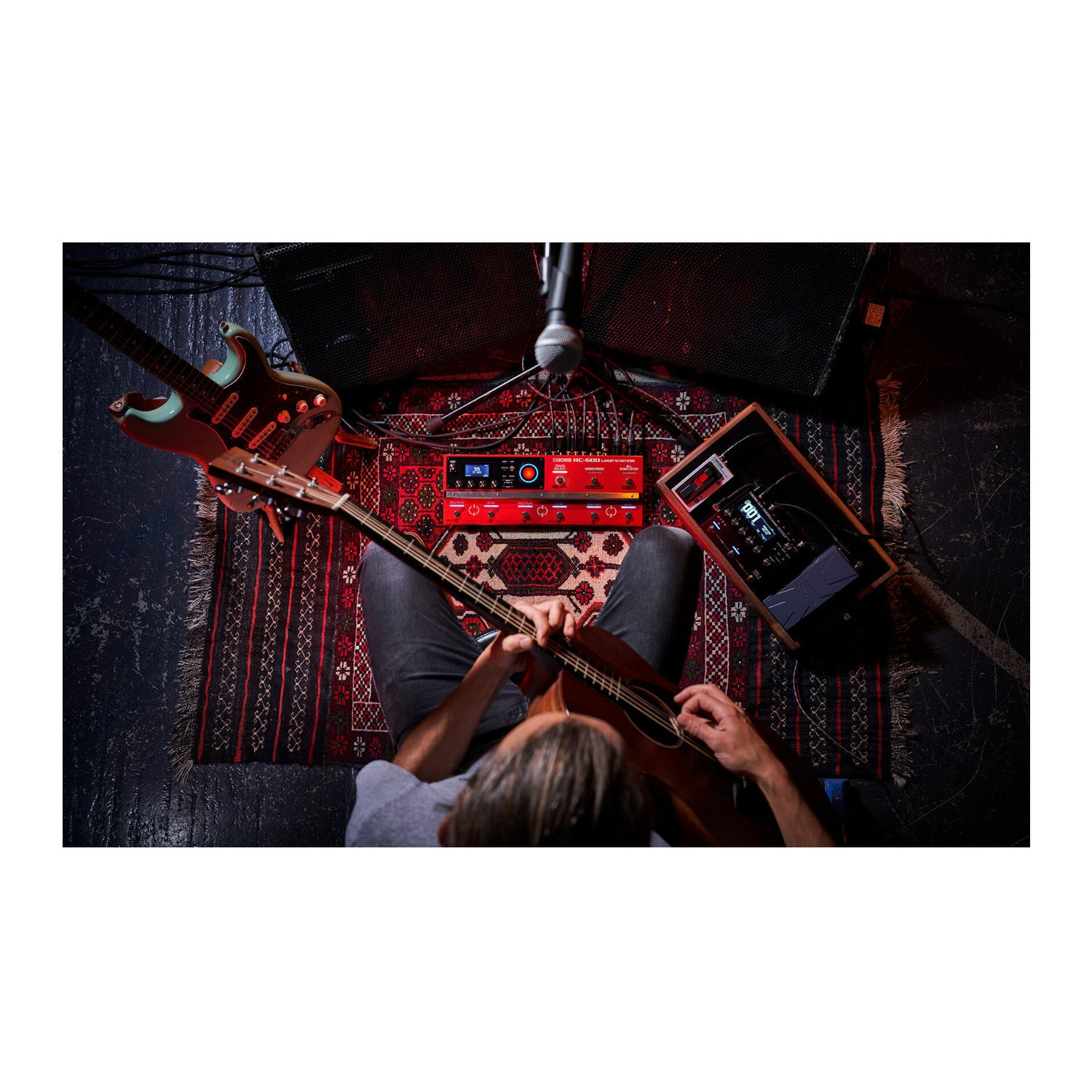 BOSS RC-600 Nine Footswitches Control 49 Input FX Loop Station Looper Pedal