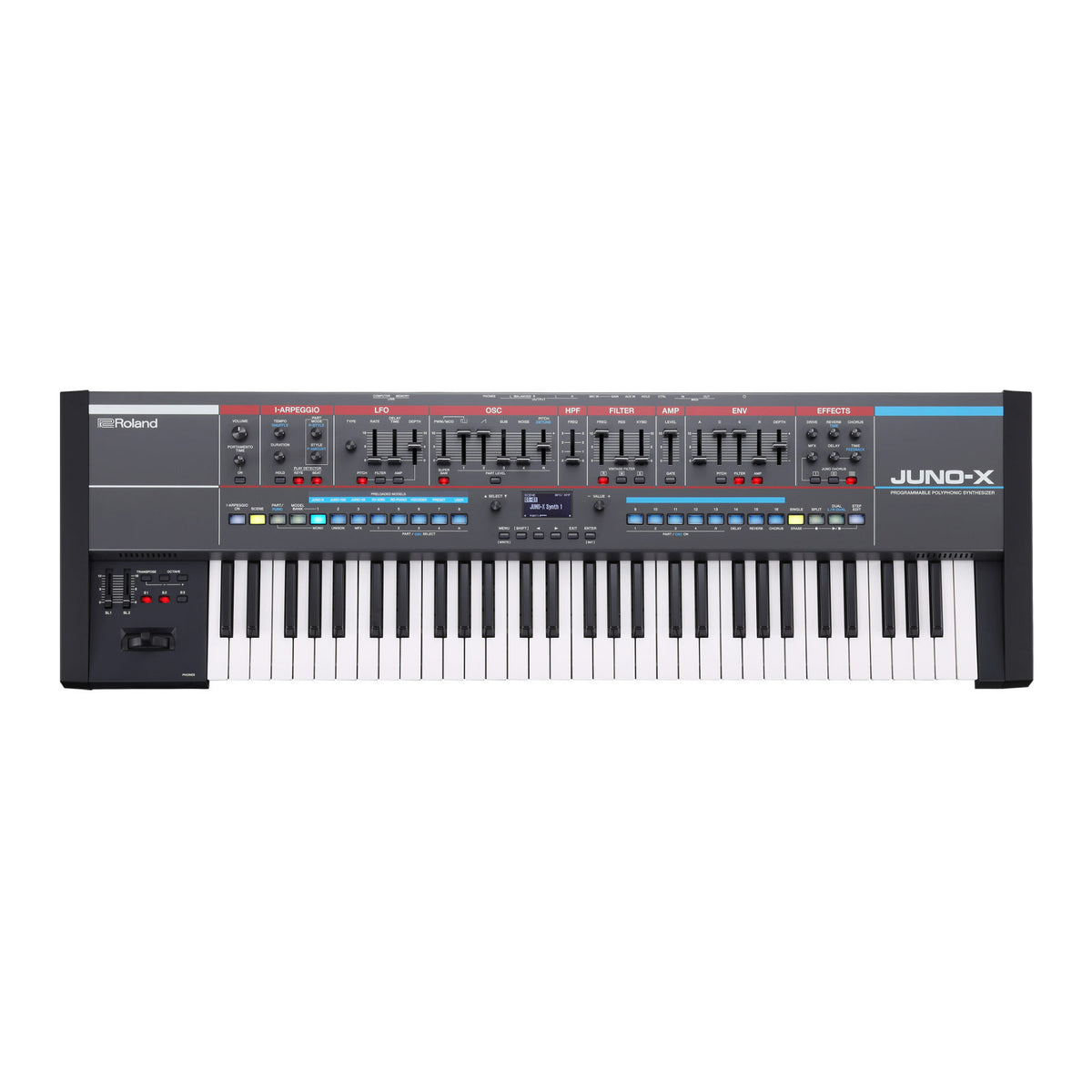 Roland Juno-X Programmable Polyphonic Keyboard Synthesizer with Accessories