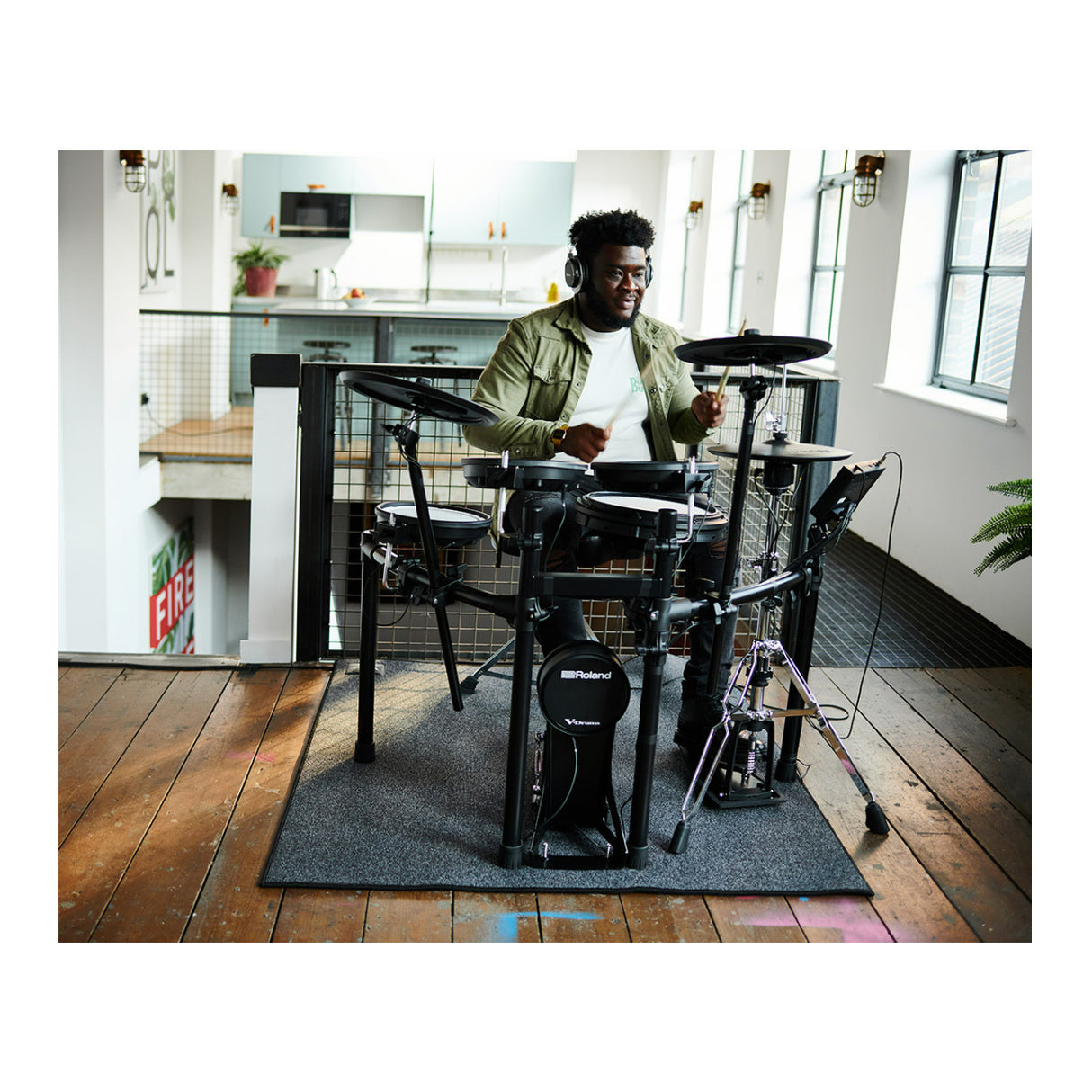 Roland V-Drums TD-07KVX Electronic Drum Set with TD-07 Module