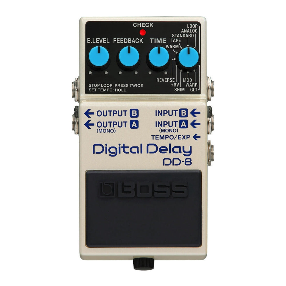 BOSS DD-8 Eleven Modes Full Stereo I/O Support Looper Digital Delay Pedal