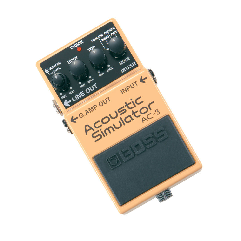 BOSS AC-3 Compact Four Simulation Modes Two Outputs Acoustic Simulator Pedal