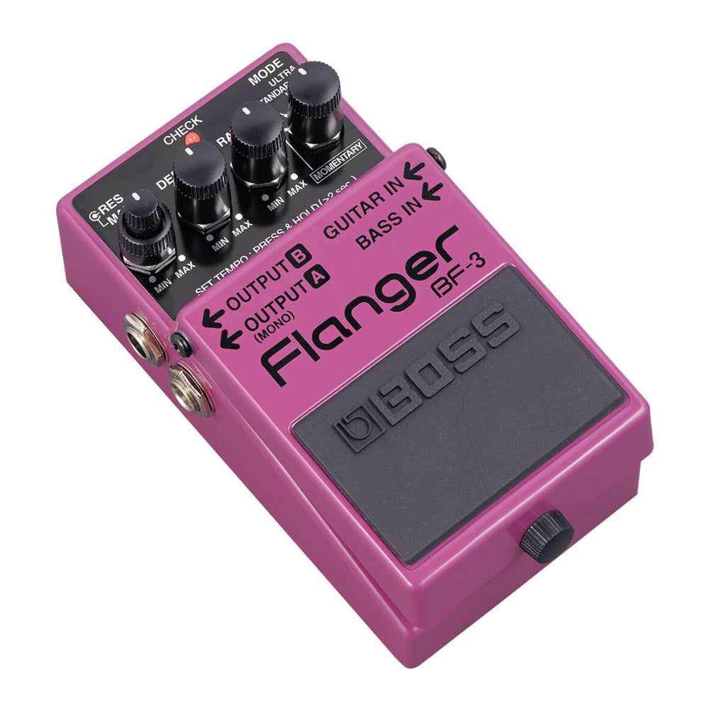 BOSS BF-3 Flanger Ultra and Gate/Pan Modes Guitar Effects Pedal with Bass Inputs