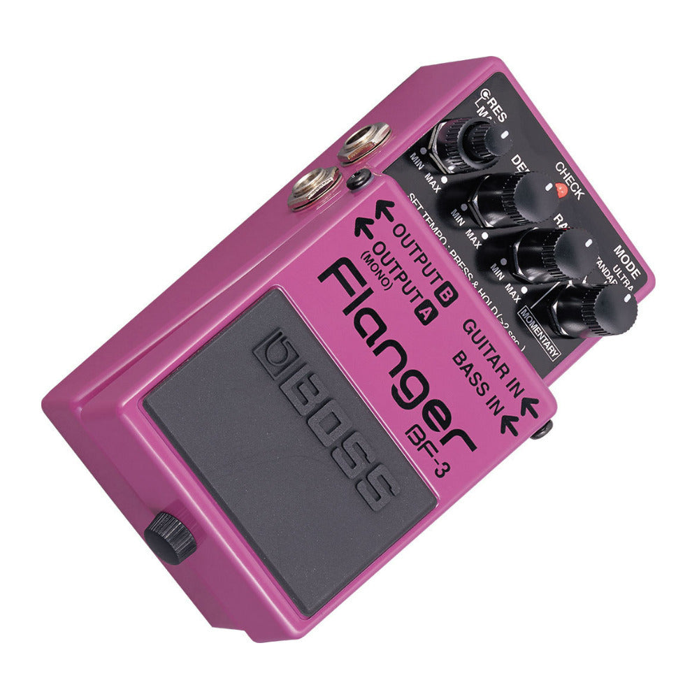 BOSS BF-3 Flanger Ultra and Gate/Pan Modes Guitar Effects Pedal with Bass Inputs