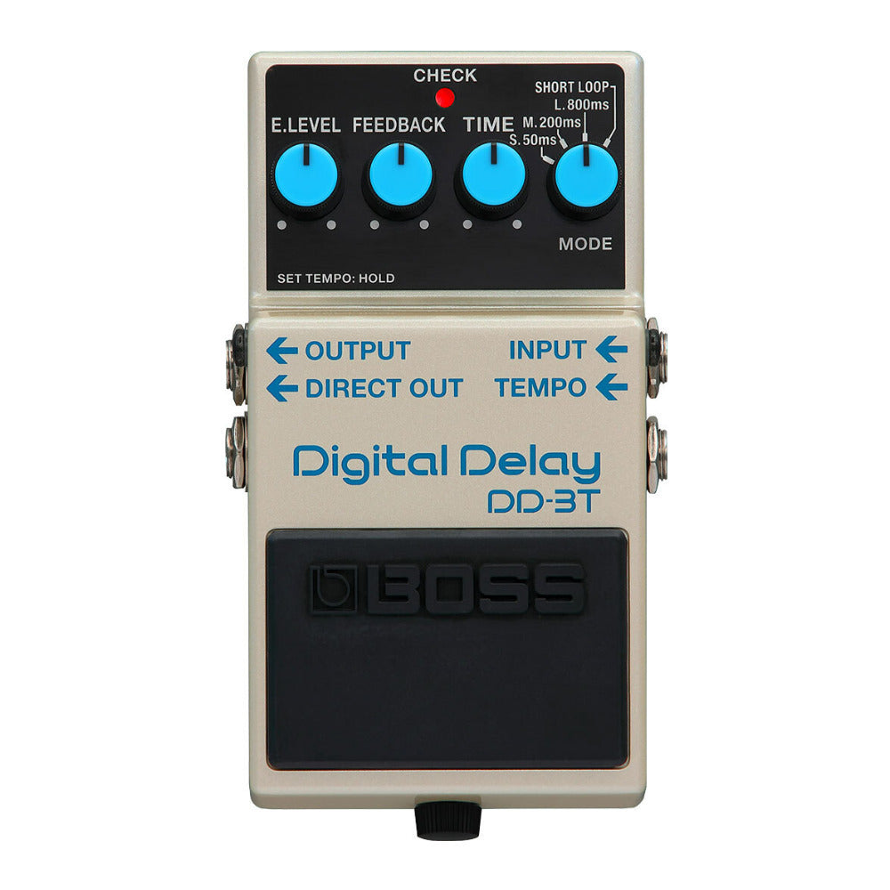 BOSS DD-3T Tap Tempo Direct Output Jack for Wet/Dry Setups Digital Delay Pedal