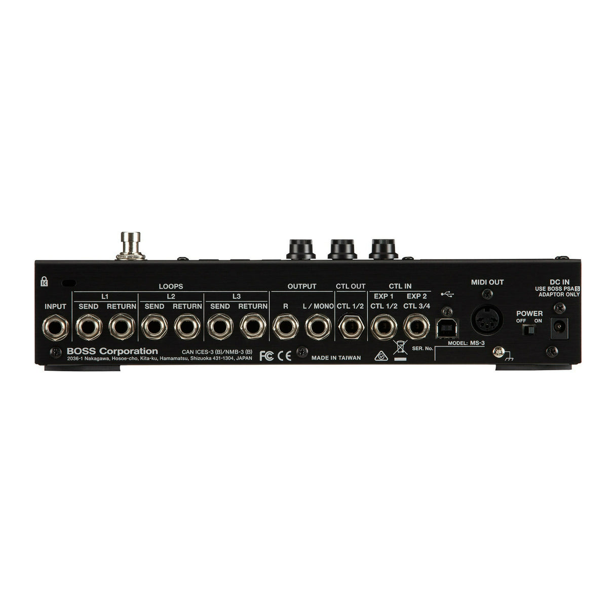 BOSS Multi Effects Switcher with Complete Foot Control, USB, and Remote Editing