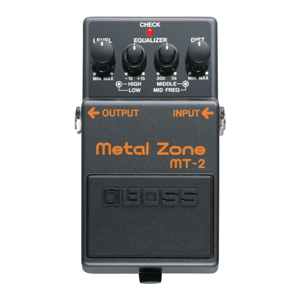 BOSS Metal Zone Distortion Guitar Pedal with Dual-Stage Gain Circuit