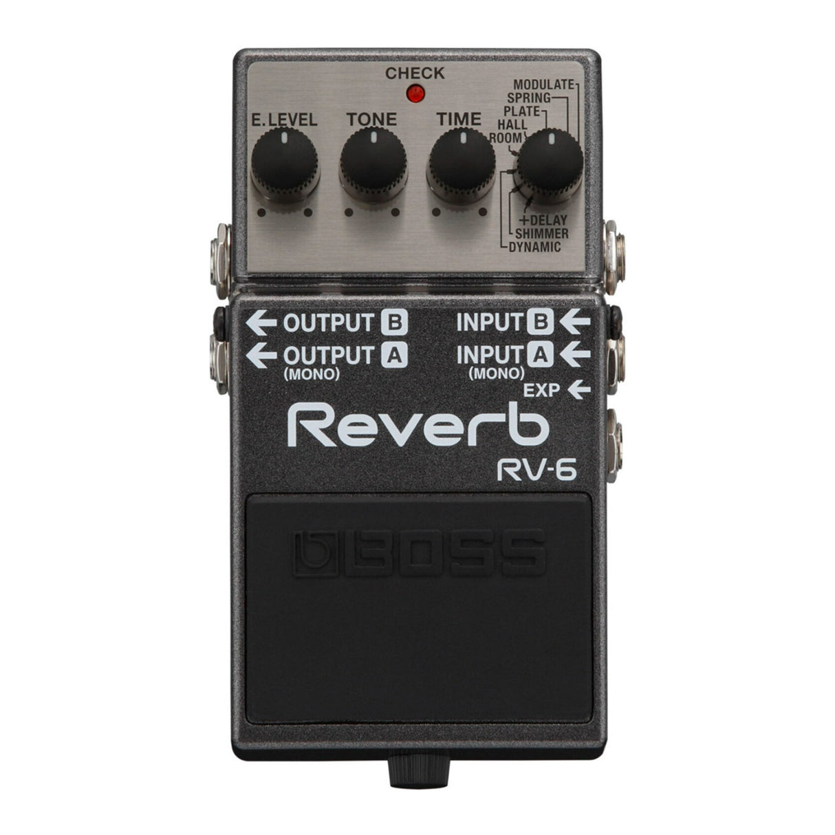 BOSS RV-6 Compact Eight Reverb Effect 100 Percent Wet Sound Digital Reverb Pedal