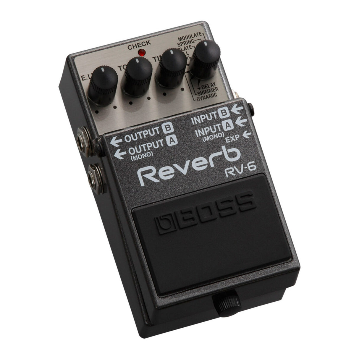 BOSS RV-6 Compact Eight Reverb Effect 100 Percent Wet Sound Digital Reverb Pedal