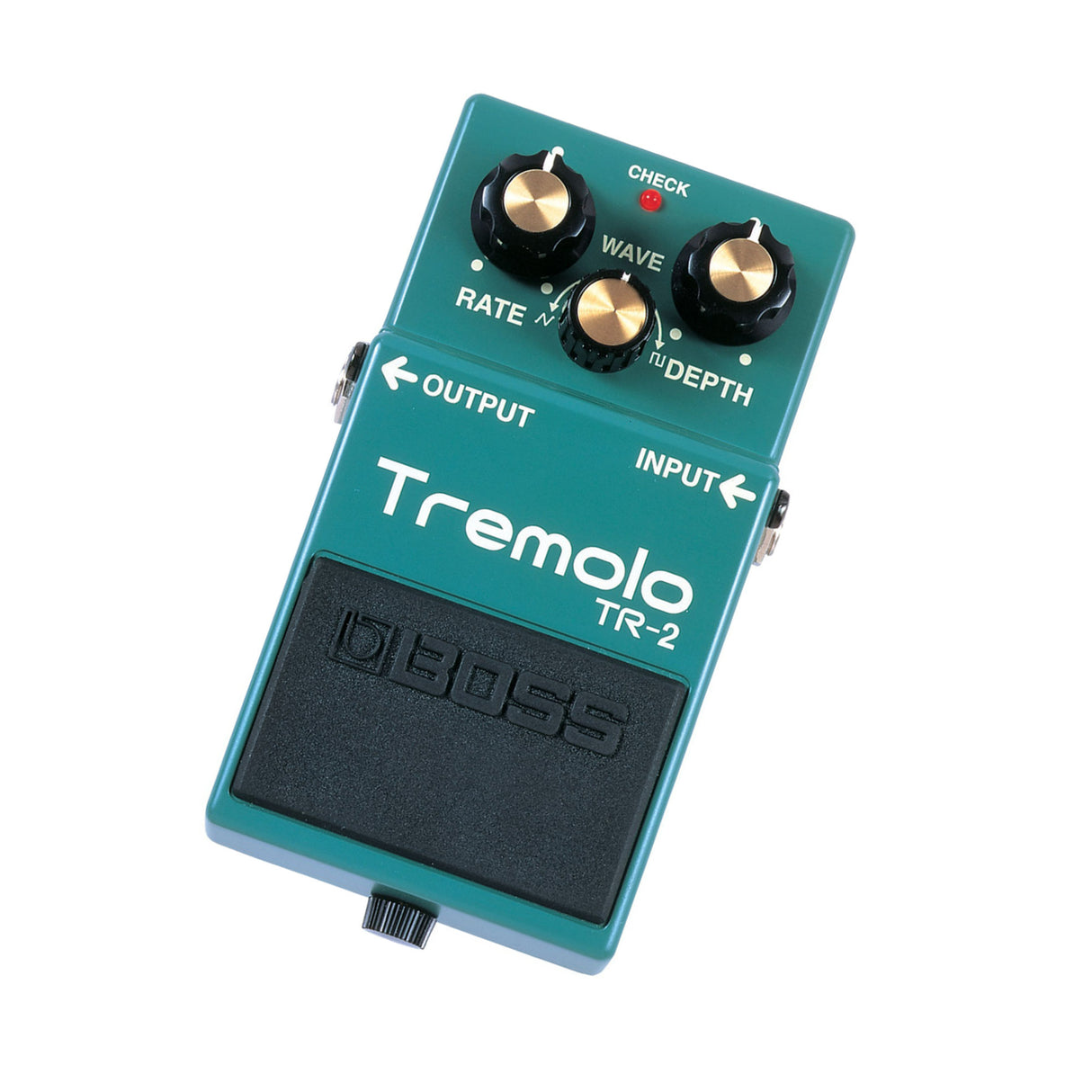 BOSS TR-2 Wave, Rate, and Depth Knobs Easy-to-Use Compact Tremolo Pedal
