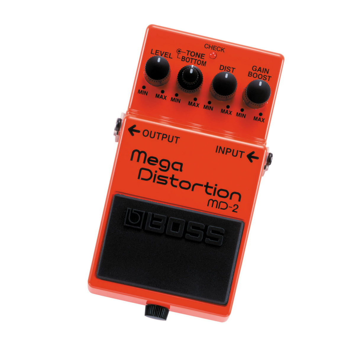 Boss MD-2 Mega Distortion Battery and Adapter Powered Tone Control Pedal