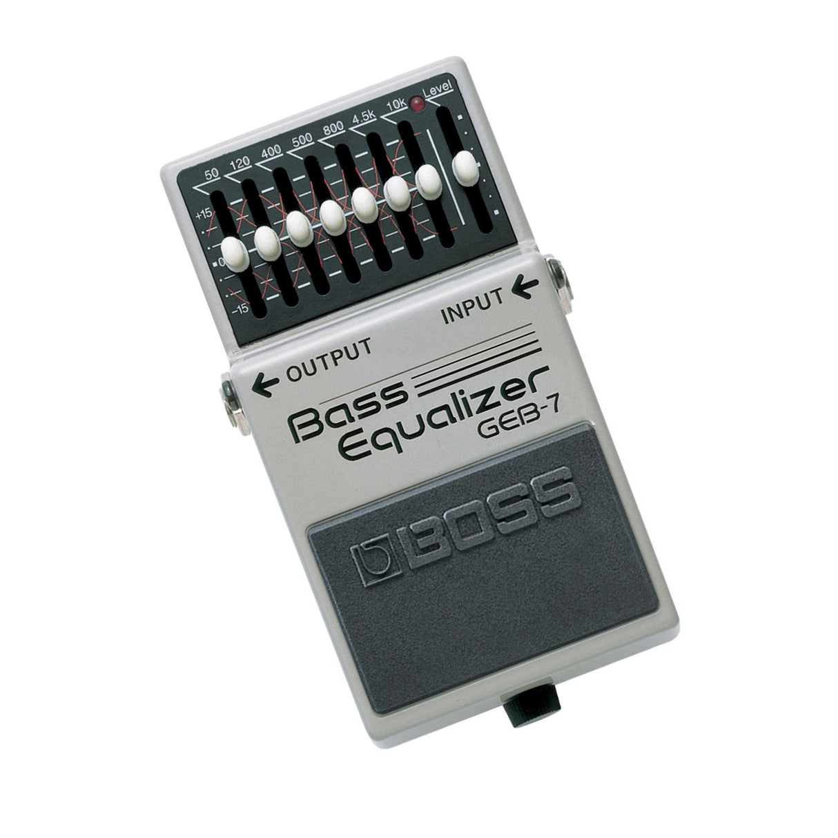 BOSS GEB-7 7-Band 50Hz to 10kHz Frequency EQ Pedal for Electric Bass Guitars