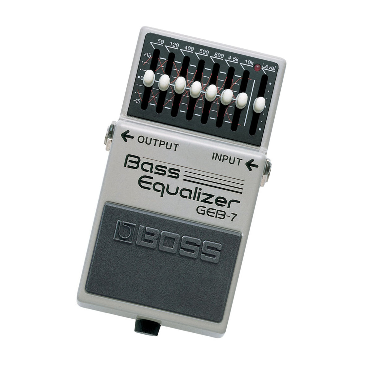 BOSS GEB-7 7-Band 50Hz to 10kHz Frequency EQ Pedal for Electric Bass Guitars