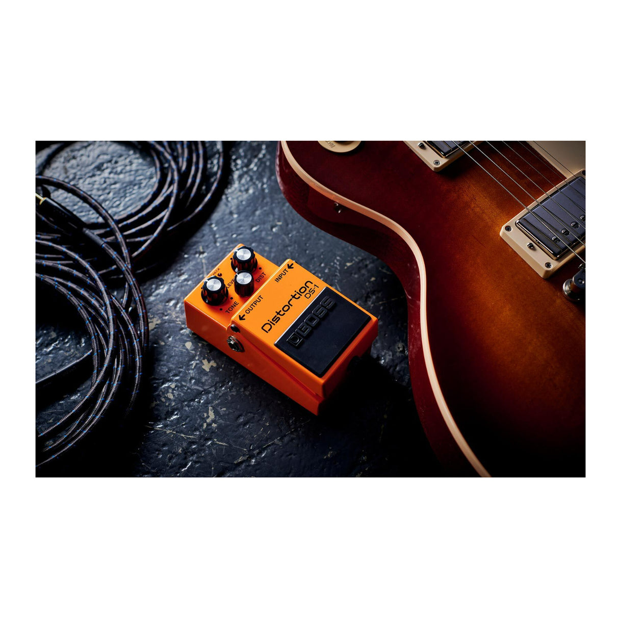 BOSS DS-1 Distortion Electric Guitar Compact Pedal with Unique Tone Control