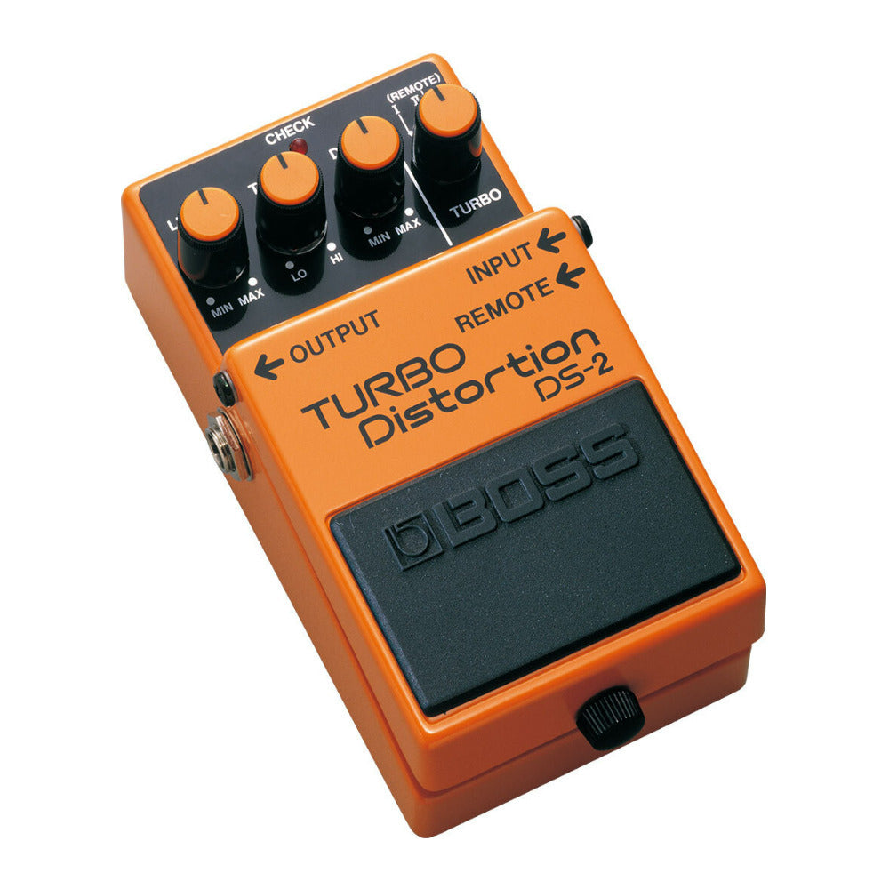 BOSS DS-2 Turbo Distortion Pedal with Twin Modes and Built-In Remote Jack