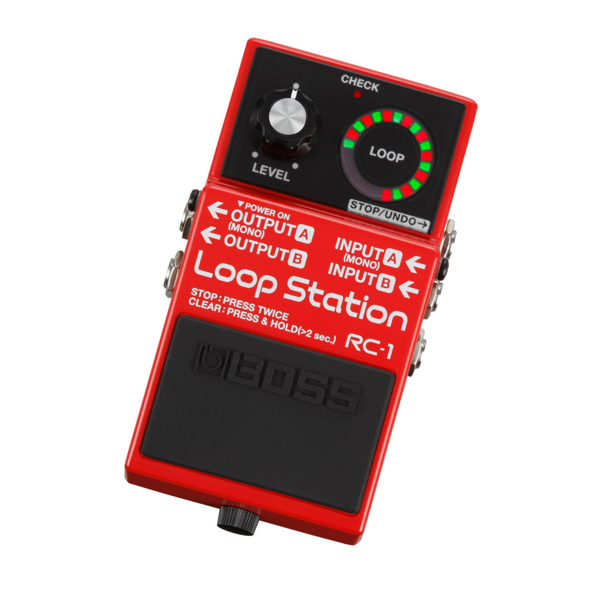 BOSS RC-1 Loop Station with Innovative Loop Indicator, Battery, and AC Power