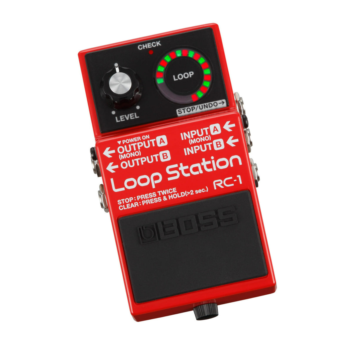 BOSS RC-1 Loop Station with Innovative Loop Indicator, Battery, and AC Power