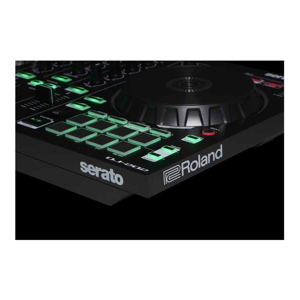 Roland DJ-202 Lightweight Design Two-Channel Four-Deck Serato DJ Controller