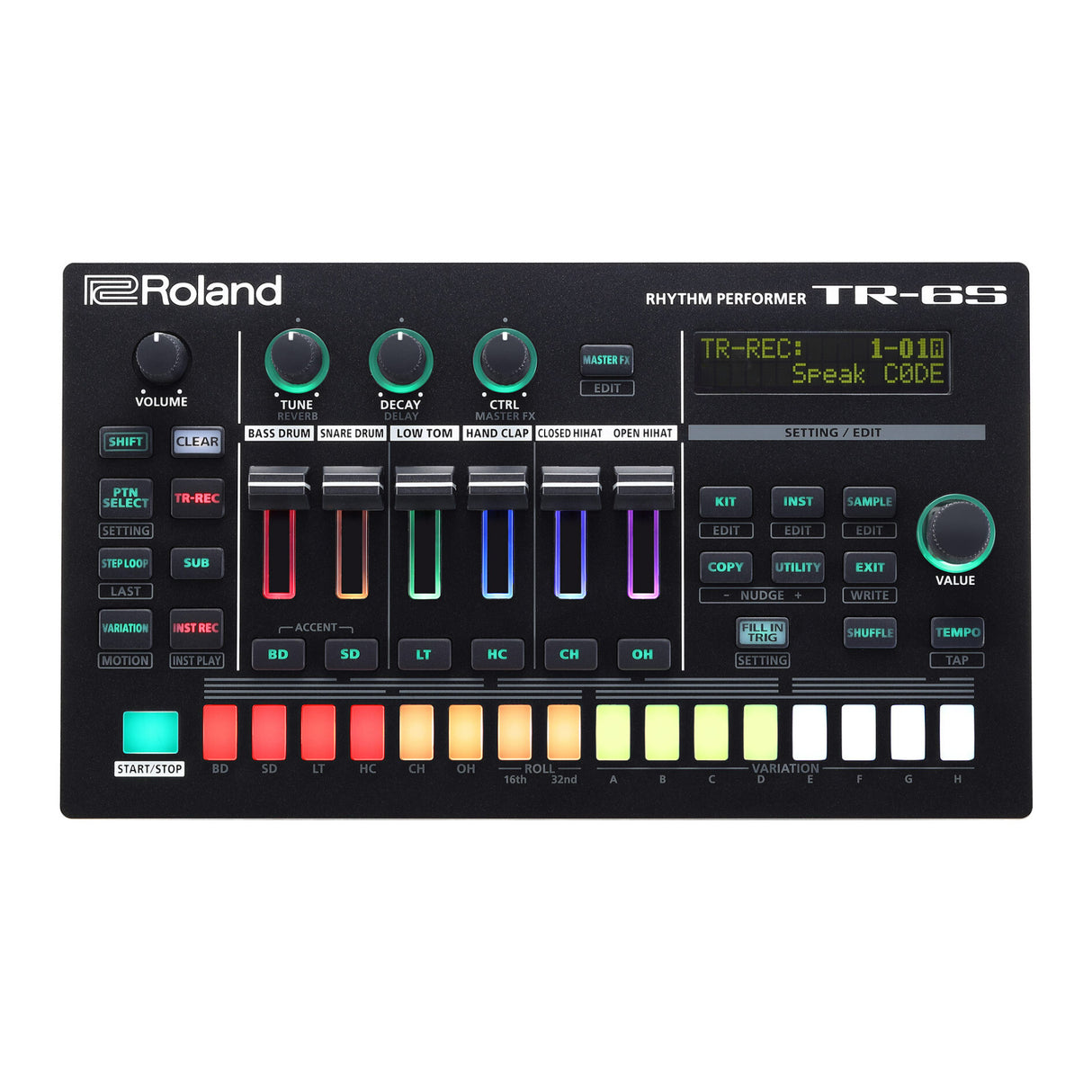 Roland Compact Battery-Powered Drum Machine with Editable FM Sound Engine