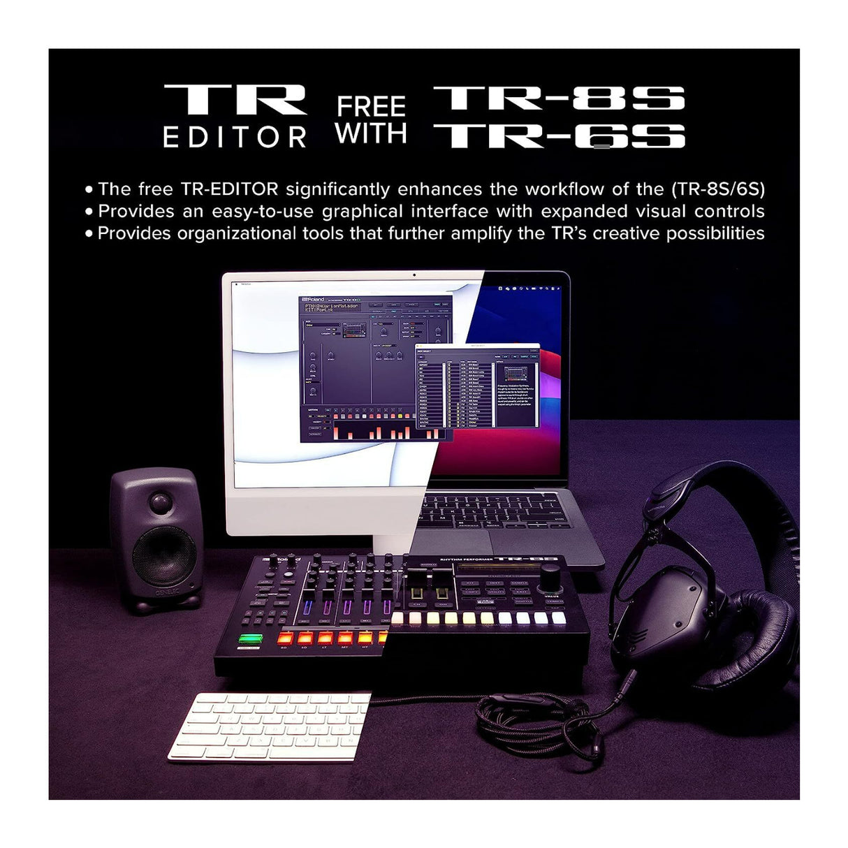 Roland TR-8S Rhythm Performer with Stellar FM Sounds and Drumatic Effects Bunble