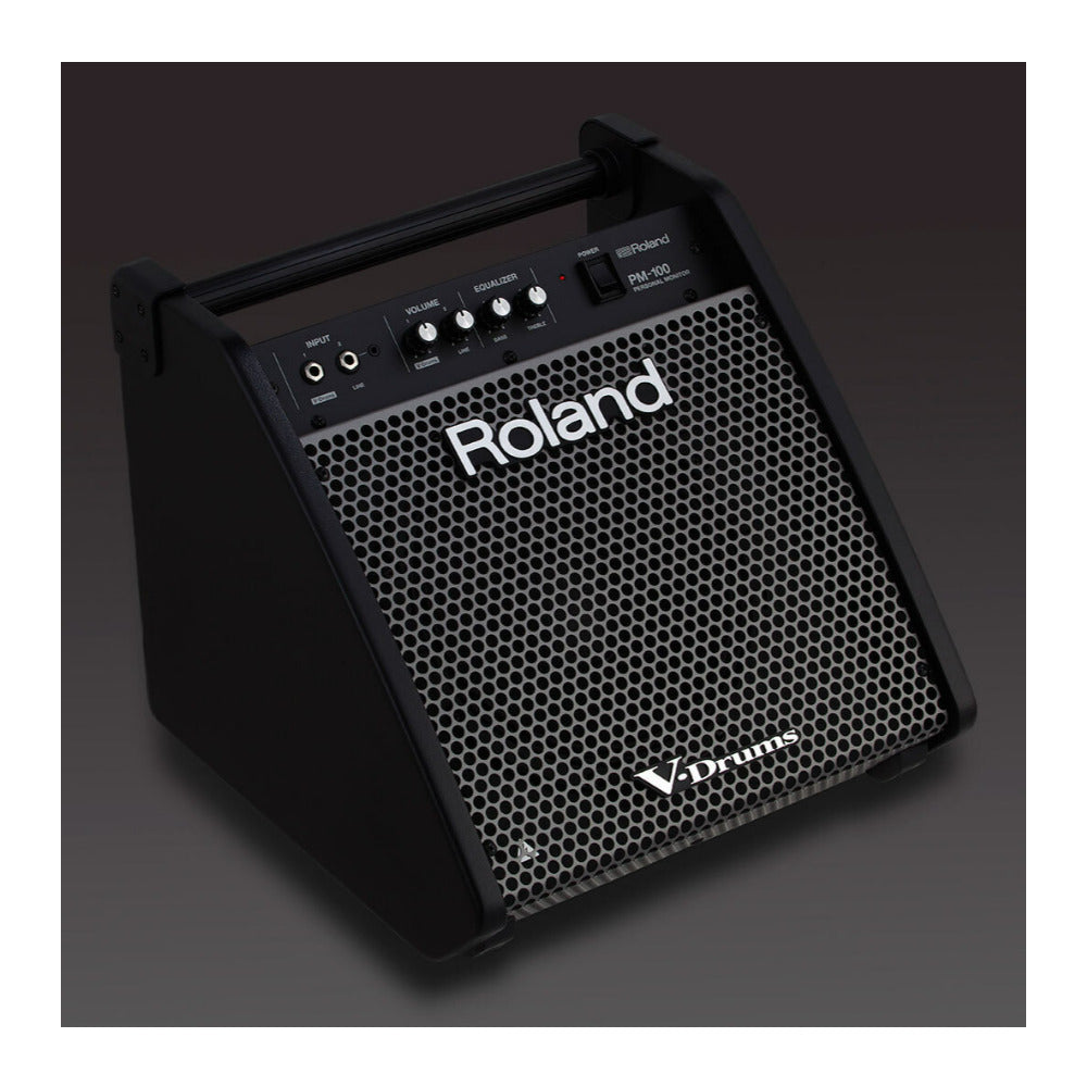 Roland PM-100 Compact 80-Watt Electronic V-Drum Set Monitor with Onboard Mixer