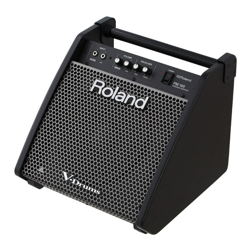 Roland PM-100 Compact 80-Watt Electronic V-Drum Set Monitor with Onboard Mixer