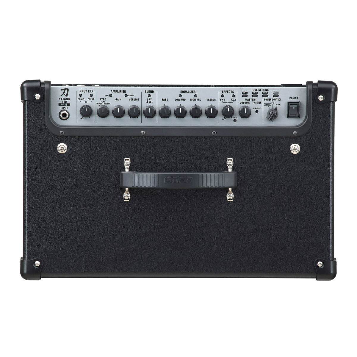 Boss Katana-110 Bass 1 x 10-inch 60-Watt Portable Class AB Power Amp Bundle