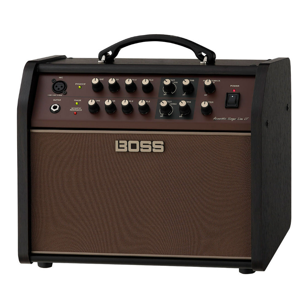 BOSS Acoustic Singer Live LT 60-Watt Bi-Amp Acoustic Guitar Amplifier Bundle