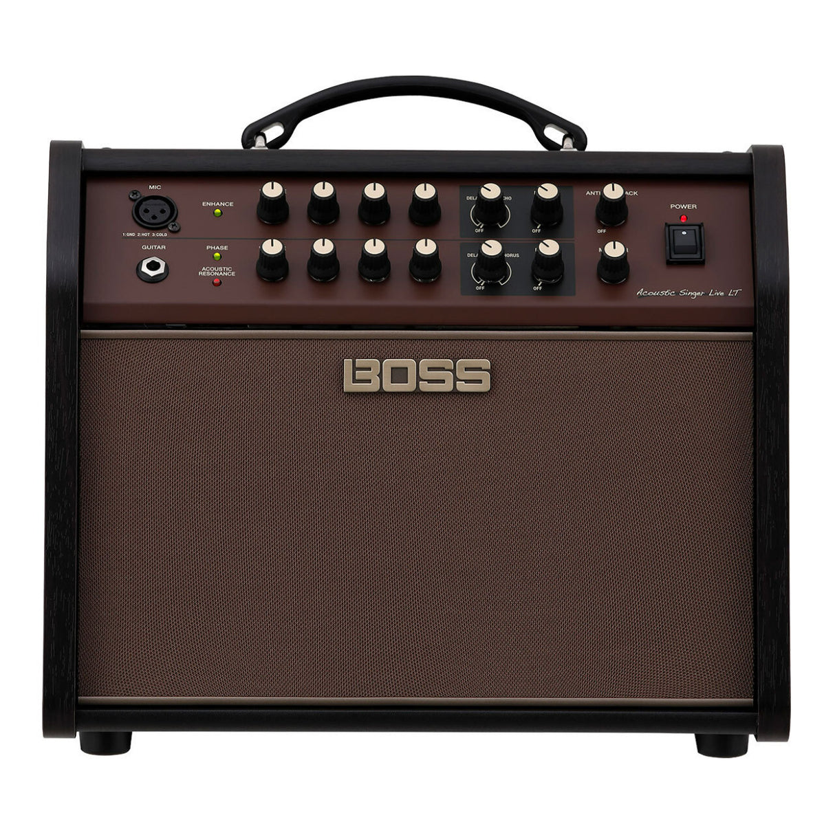 BOSS Acoustic Singer Live LT 60-Watt Bi-Amp Acoustic Guitar Amplifier Bundle