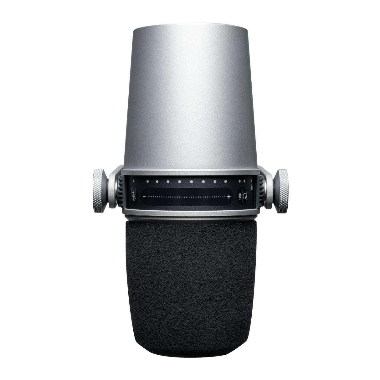 Shure MV7 MFi Certified Podcast Microphone with USB and XLR outputs (Silver)
