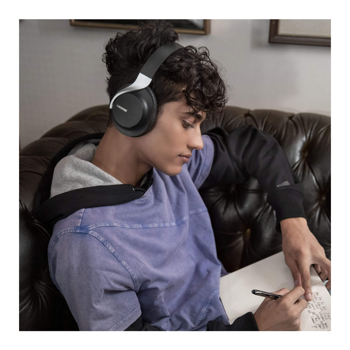 Shure AONIC 40 Bluetooth 5 Wireless Noise-Canceling Headphones (Black)