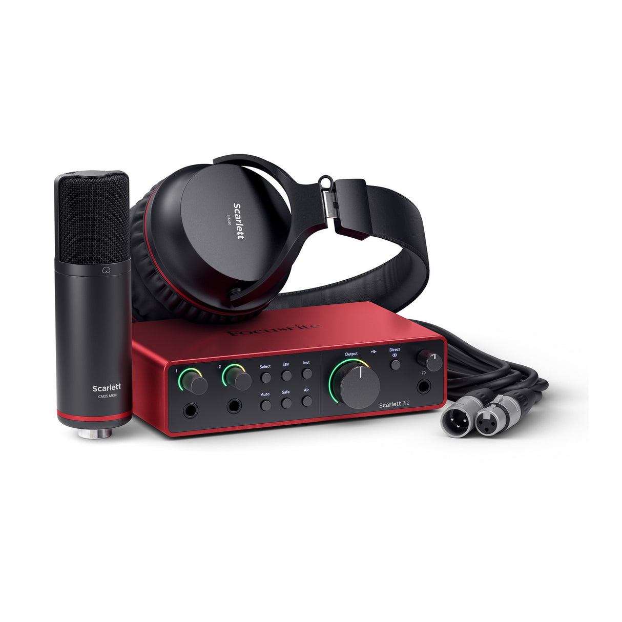 Focusrite Scarlett 2i2 Studio 4th Gen USB Audio Interface with Hi-Z Instrument