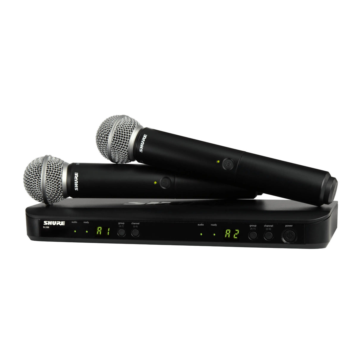 Shure BLX288/SM58 J11 Frequency Band Wireless Dual Microphone System (Silver) (Open Box)