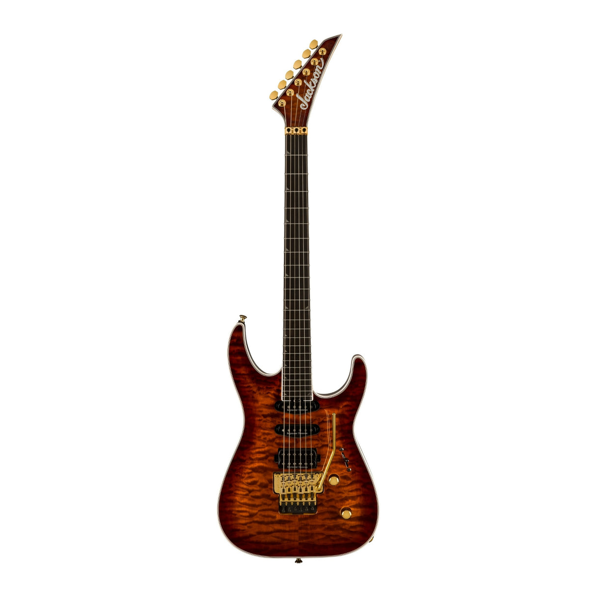 Jackson Pro Plus Series Soloist SLA3Q 6-String Electric Guitar (Amber Tiger Eye)