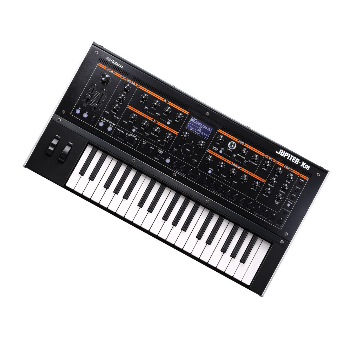 Roland JUPITER-XM 37-Key Keyboard Synthesizer with XLR Cables and MIDI Cables