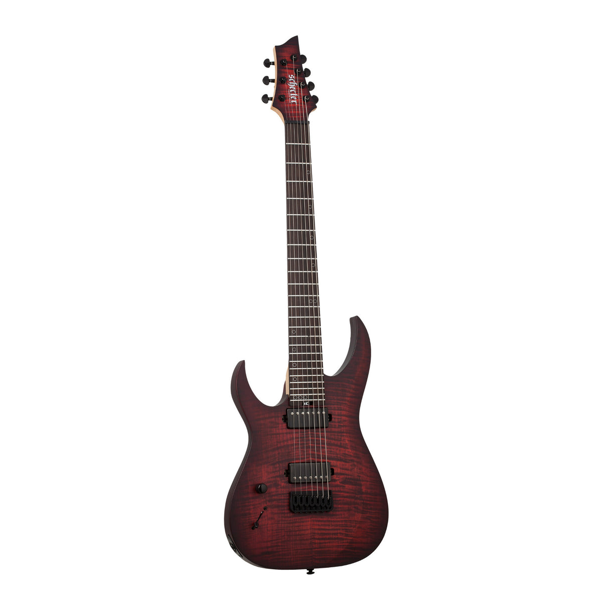 Schecter Sunset-7 Extreme 7-String Electric Guitar (Left-Handed, Scarlet Burst)