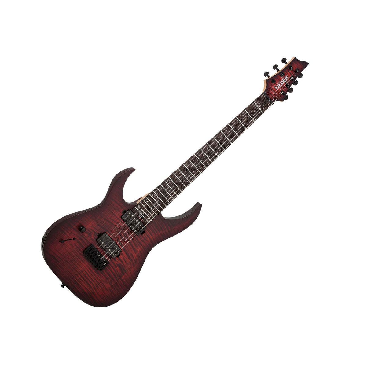 Schecter Sunset-7 Extreme 7-String Electric Guitar (Left-Handed, Scarlet Burst)