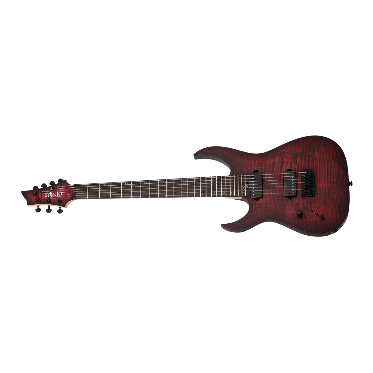 Schecter Sunset-7 Extreme 7-String Electric Guitar (Left-Handed, Scarlet Burst)