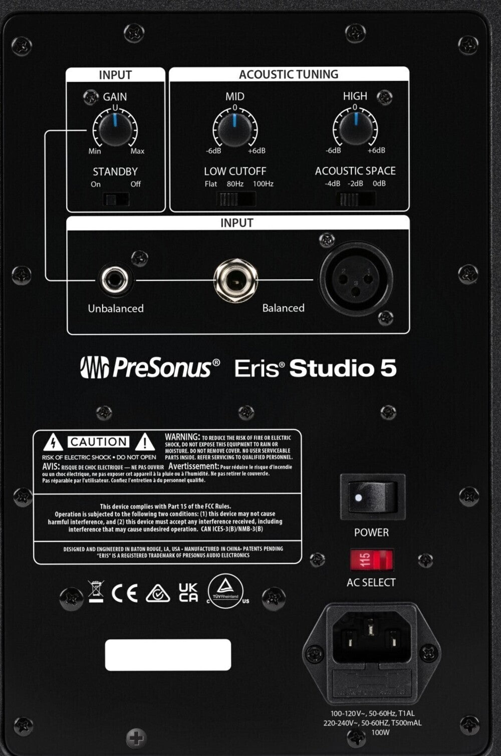 PreSonus Eris Studio 5 5-inch Active Studio Monitor with EBM Waveguide