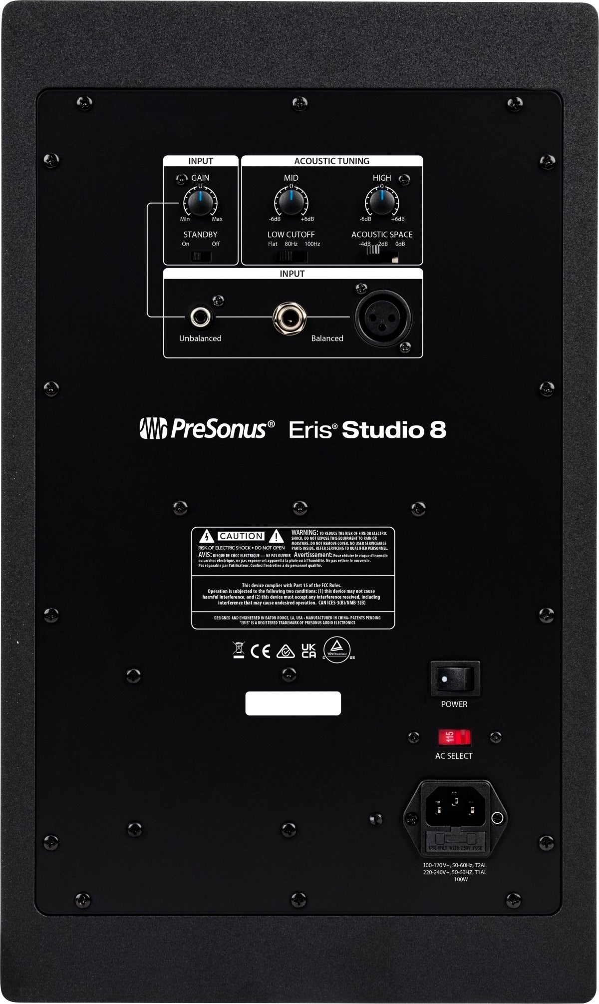 PreSonus Eris Studio 8 8-inch Active Studio Monitor with EBM Waveguide