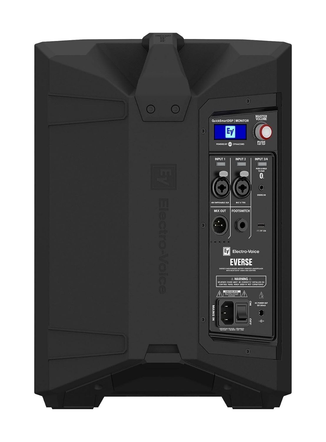 Electro-Voice EVERSE 8 2 Way Black Battery Powered Loudspeaker with Bluetooth