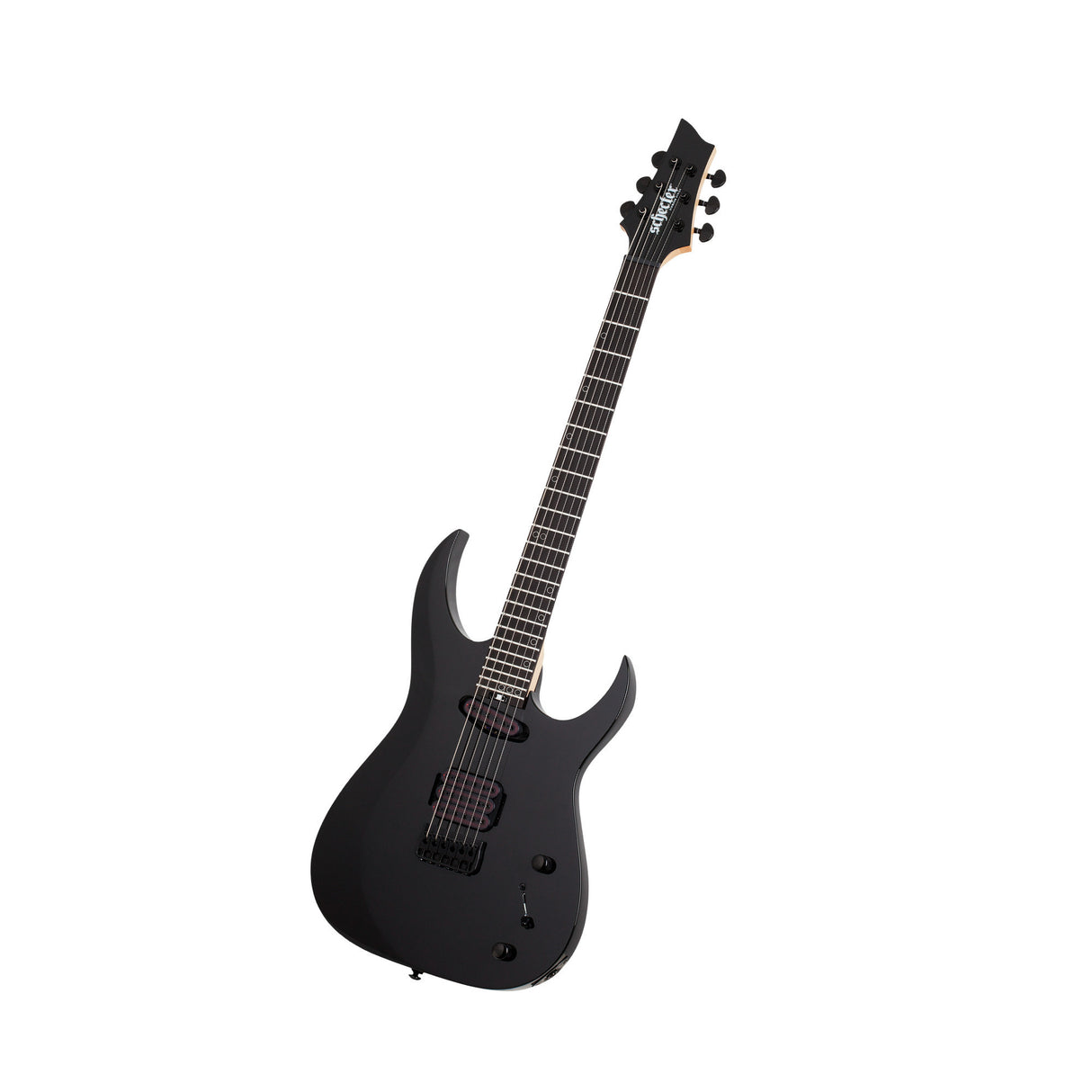 Schecter Sunset-6 Triad 6-String Electric Guitar (Black) with Hard Case